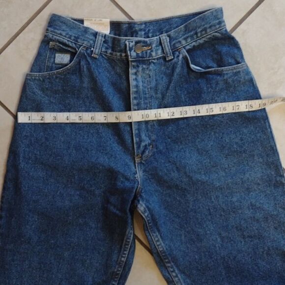 NWT Vintage 80 90s Wrangler High-rise Relaxed fit blue jeans size 12 long - Picture 7 of 12